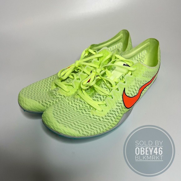 Nike Zoom Mamba V 5 Barely Volt Orange Track Cleats AJ1697-700 Men\'s Size 10 main image 7